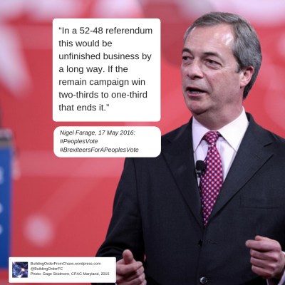 BOFC 011a Nigel Farage People's Vote